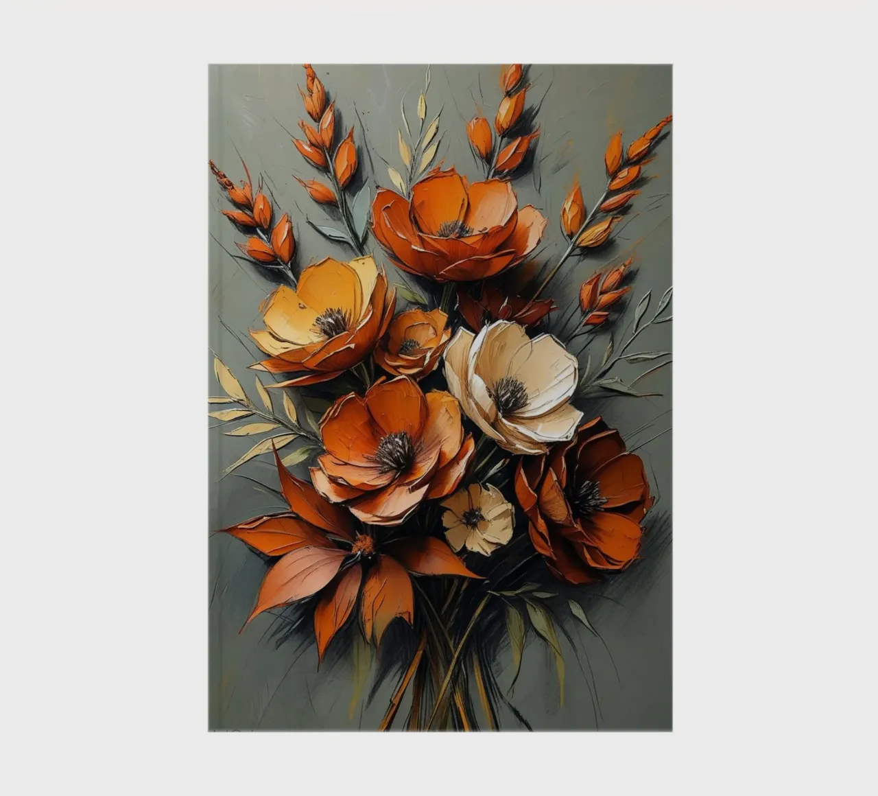 L'étreinte de l'automne : Un bouquet de teintes automnales carnet de notes de Artistic-shop