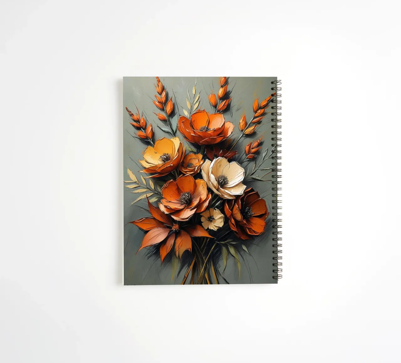 L'abbraccio dell'autunno: Un bouquet di colori autunnali diario ad anelli da Artistic-shop
