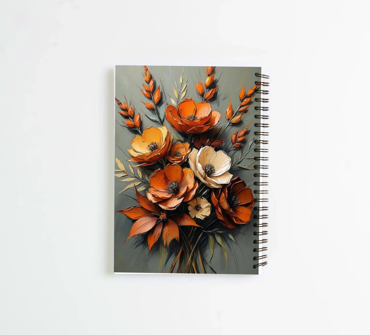 L'abbraccio dell'autunno: Un bouquet di colori autunnali diario ad anelli da Artistic-shop