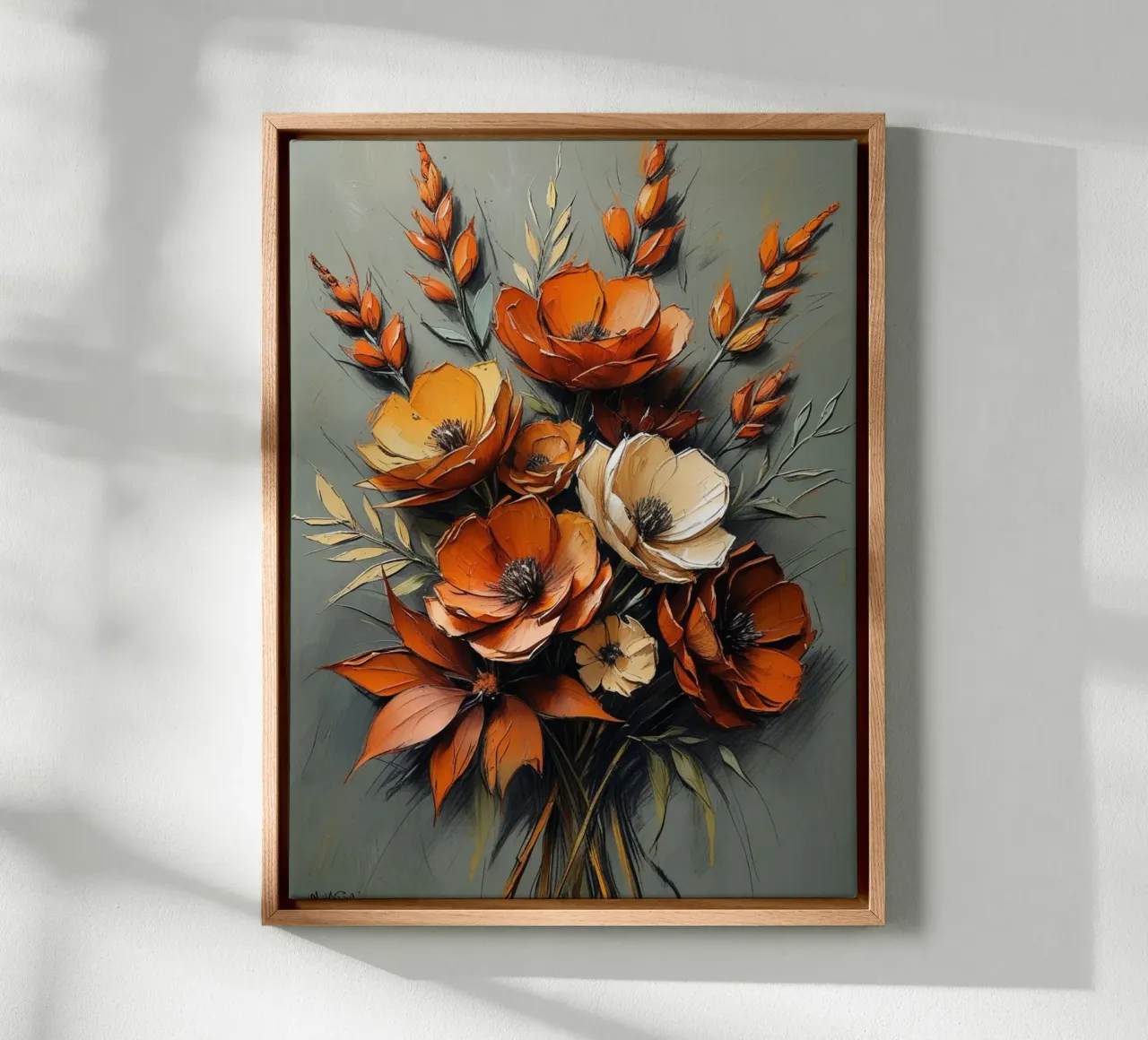 Autumn's Embrace: A Bouquet of Fall Hues canvas by Artistic-shop