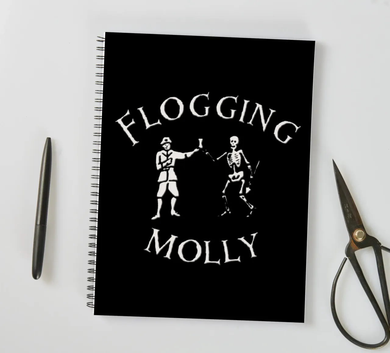 Flogging Molly spiral notebook by lauren shop