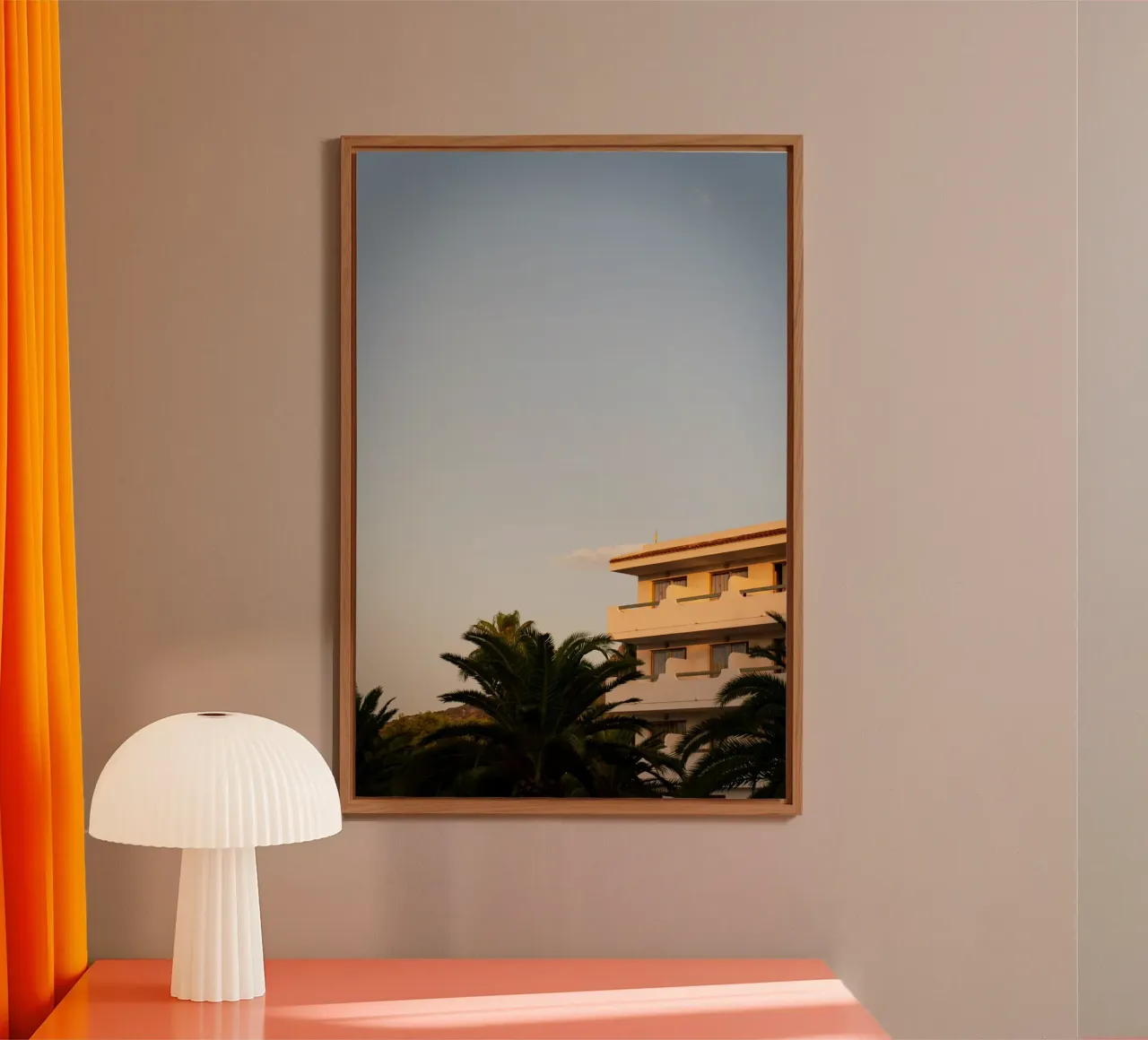 Balcony Glow at Sunset alluminio dibond da lieblu