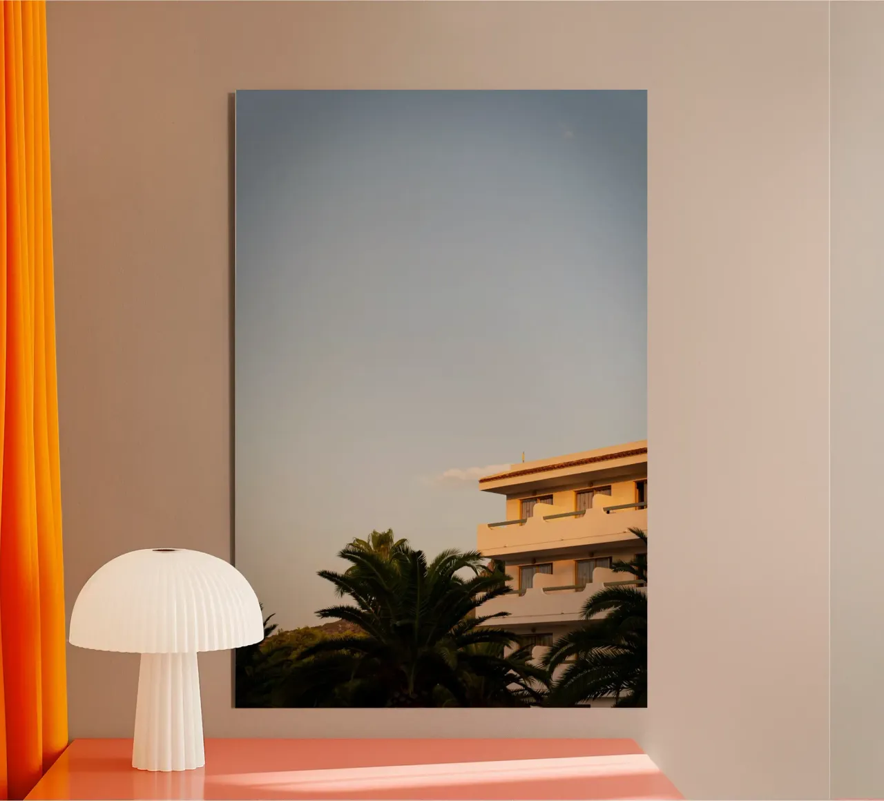 Balcony Glow at Sunset alluminio dibond da lieblu