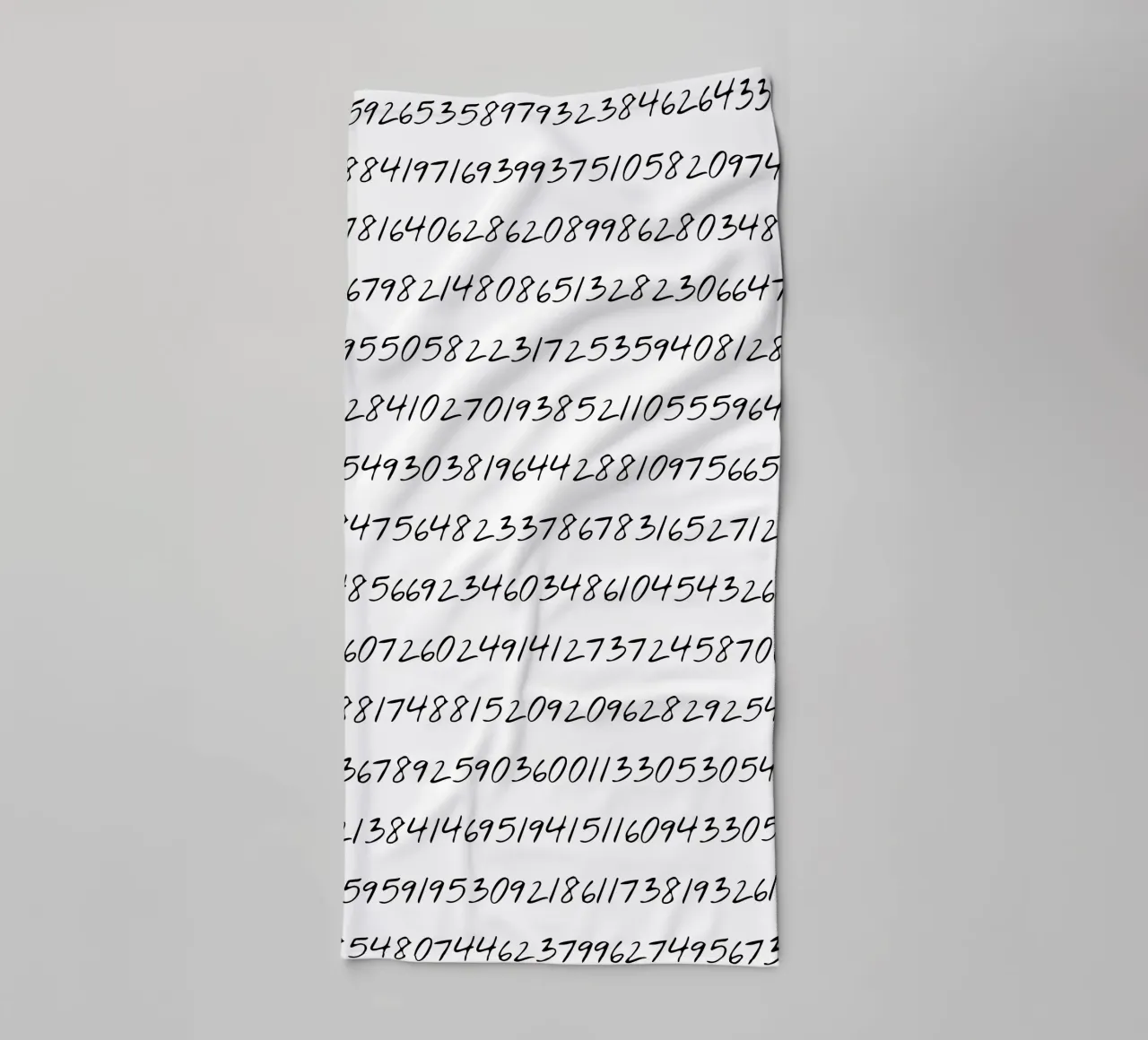 Pi - The circle number towel by lorbass