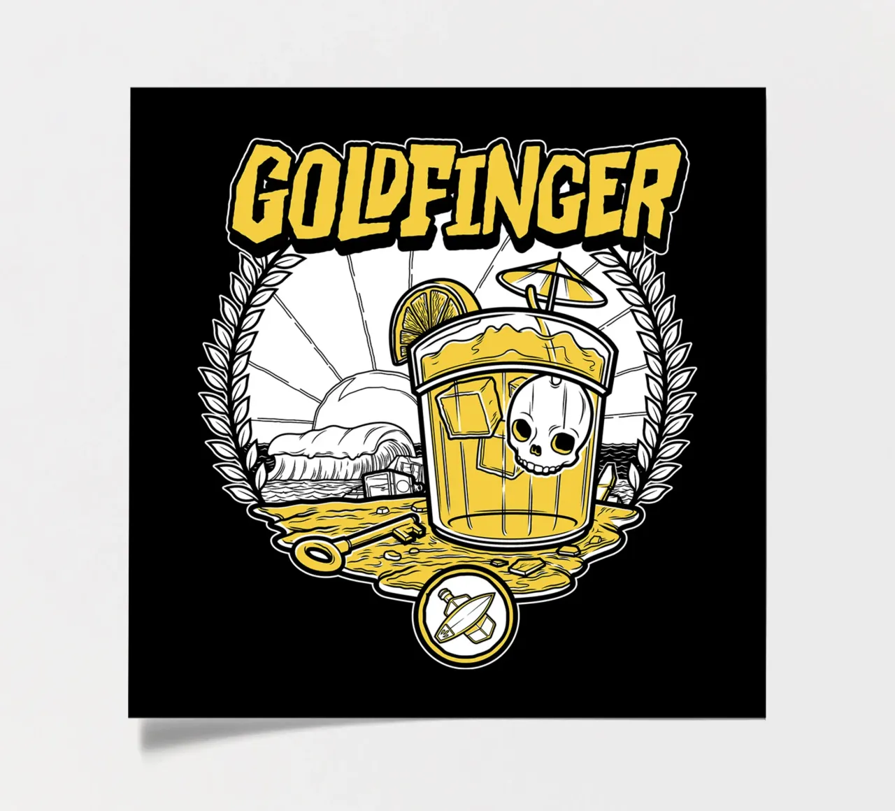 Goldfinger sticker sheet by lauren shop