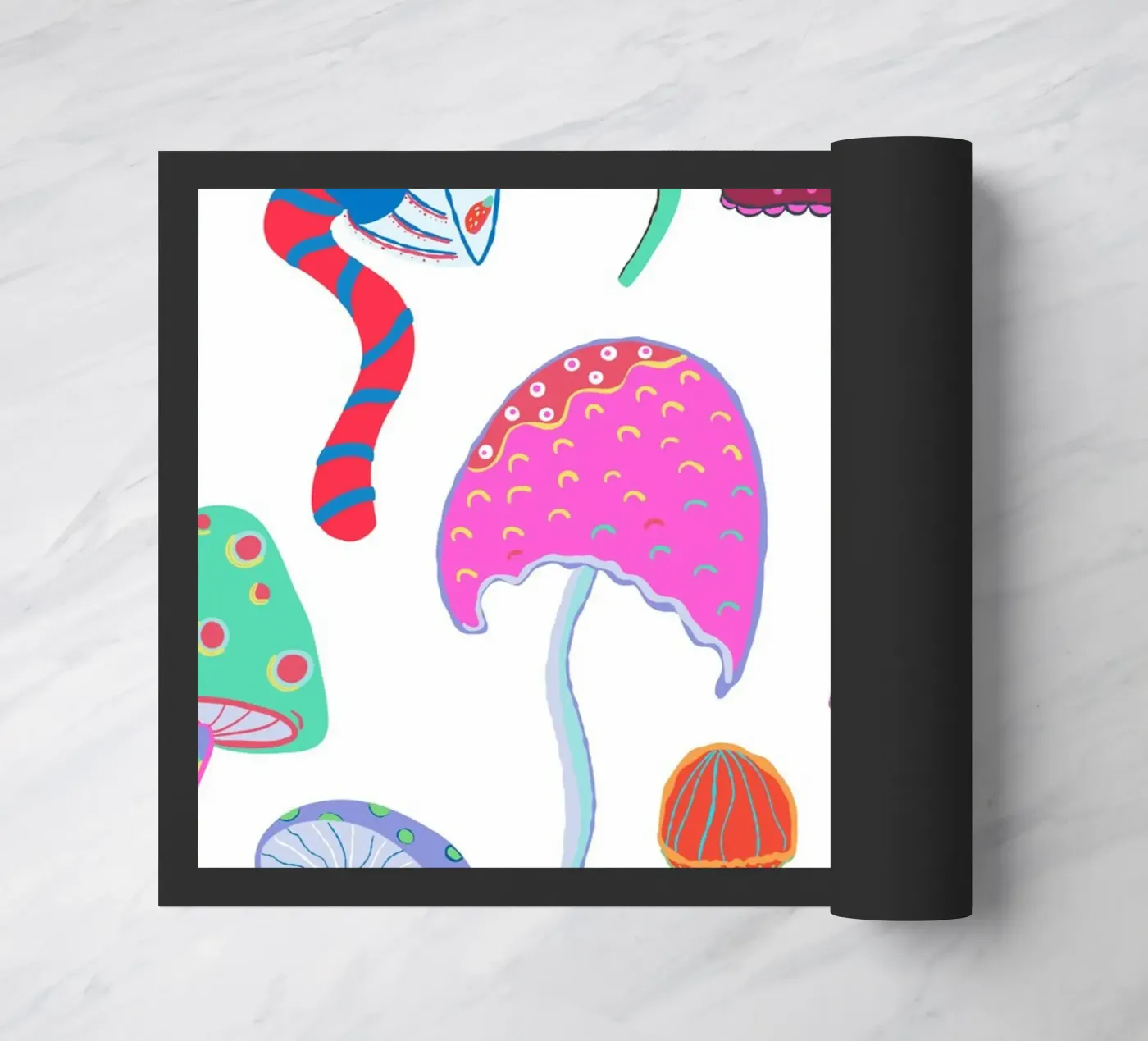 Magical mushrooms doormat by gulsengunel