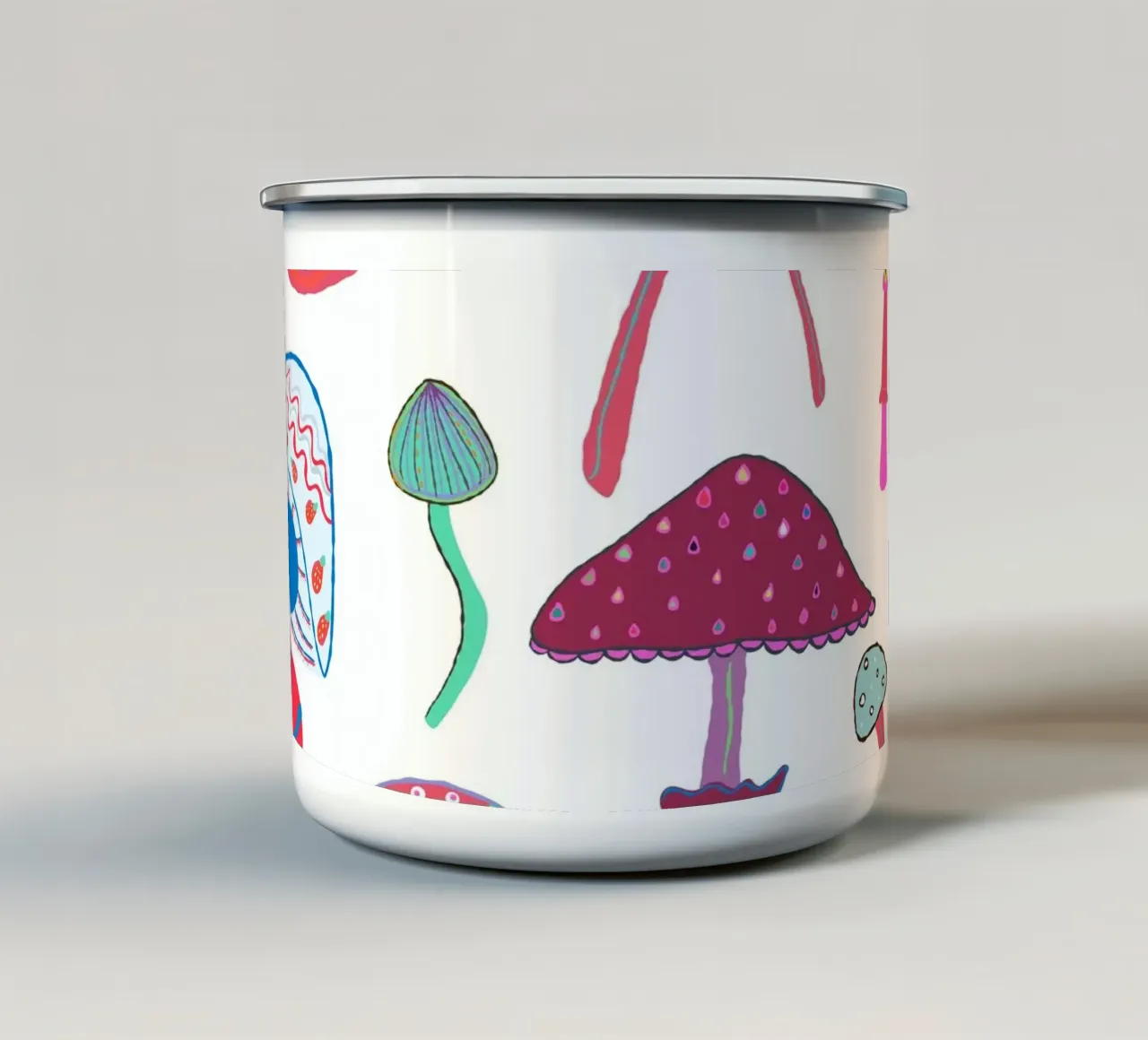Funghi magici tazza in smalto da gulsengunel