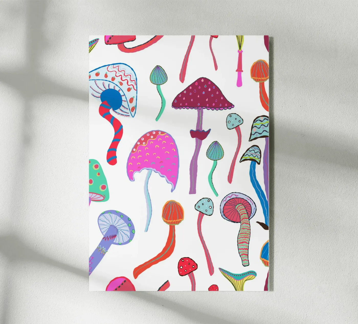 Magische paddenstoelen acryl van gulsengunel