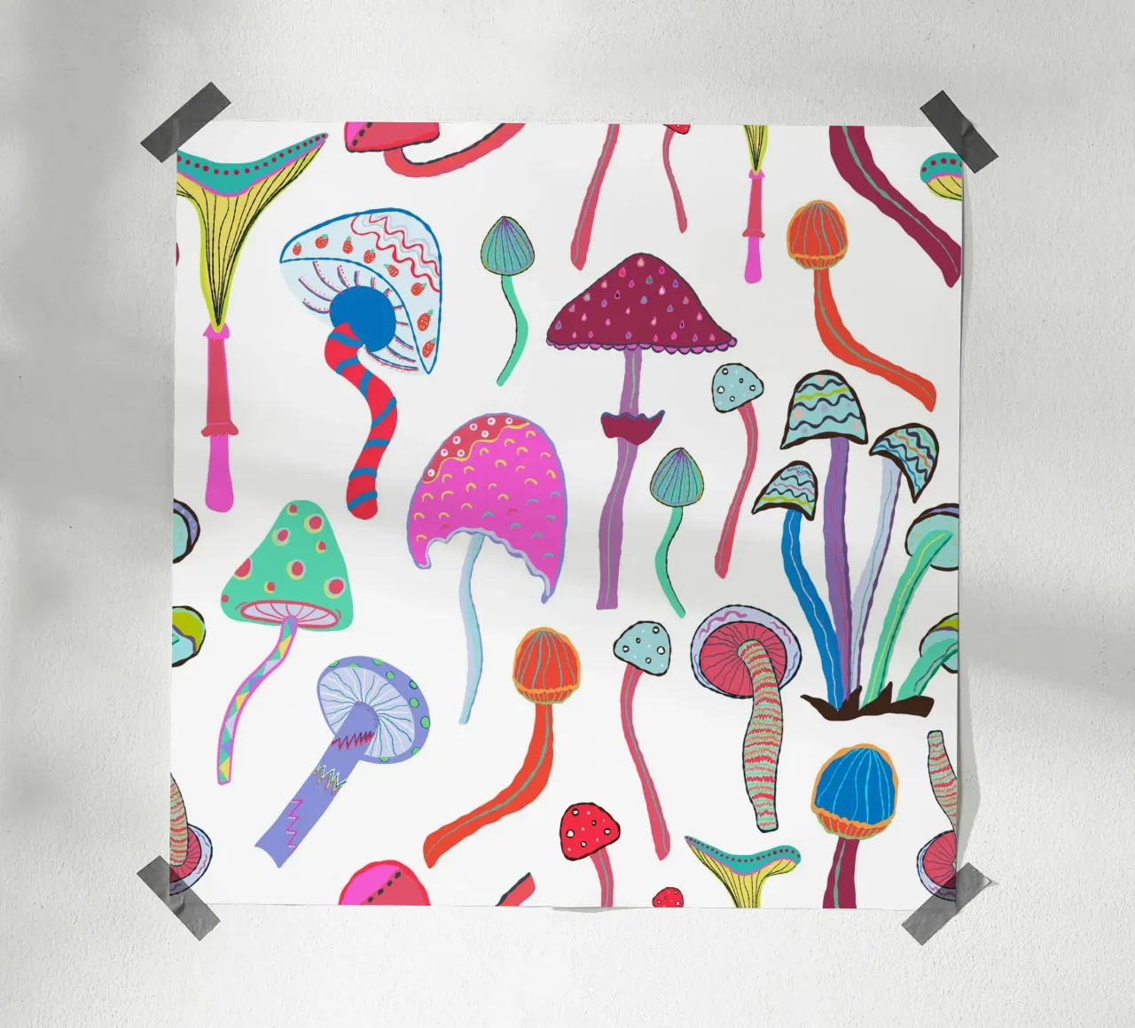 Funghi magici carta hahnemühle da gulsengunel