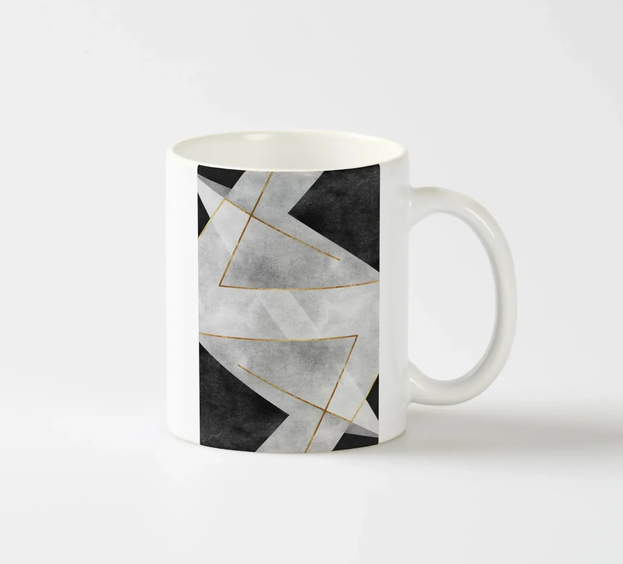 abstract art black tazza in ceramica da vintageshop