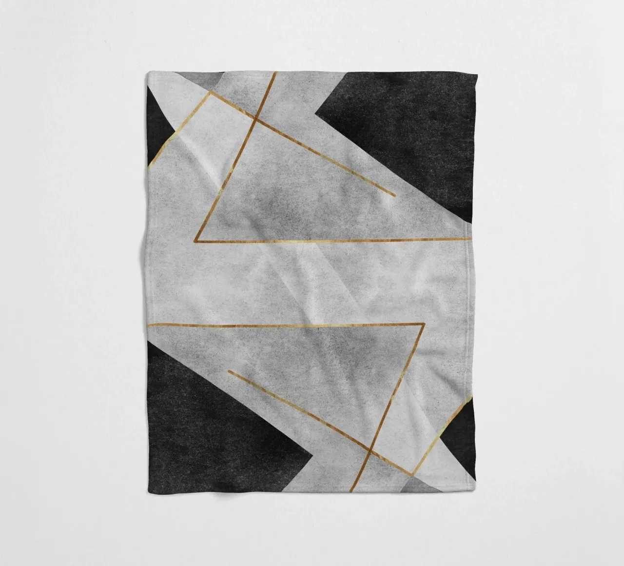 abstract art black coperta in pile da vintageshop