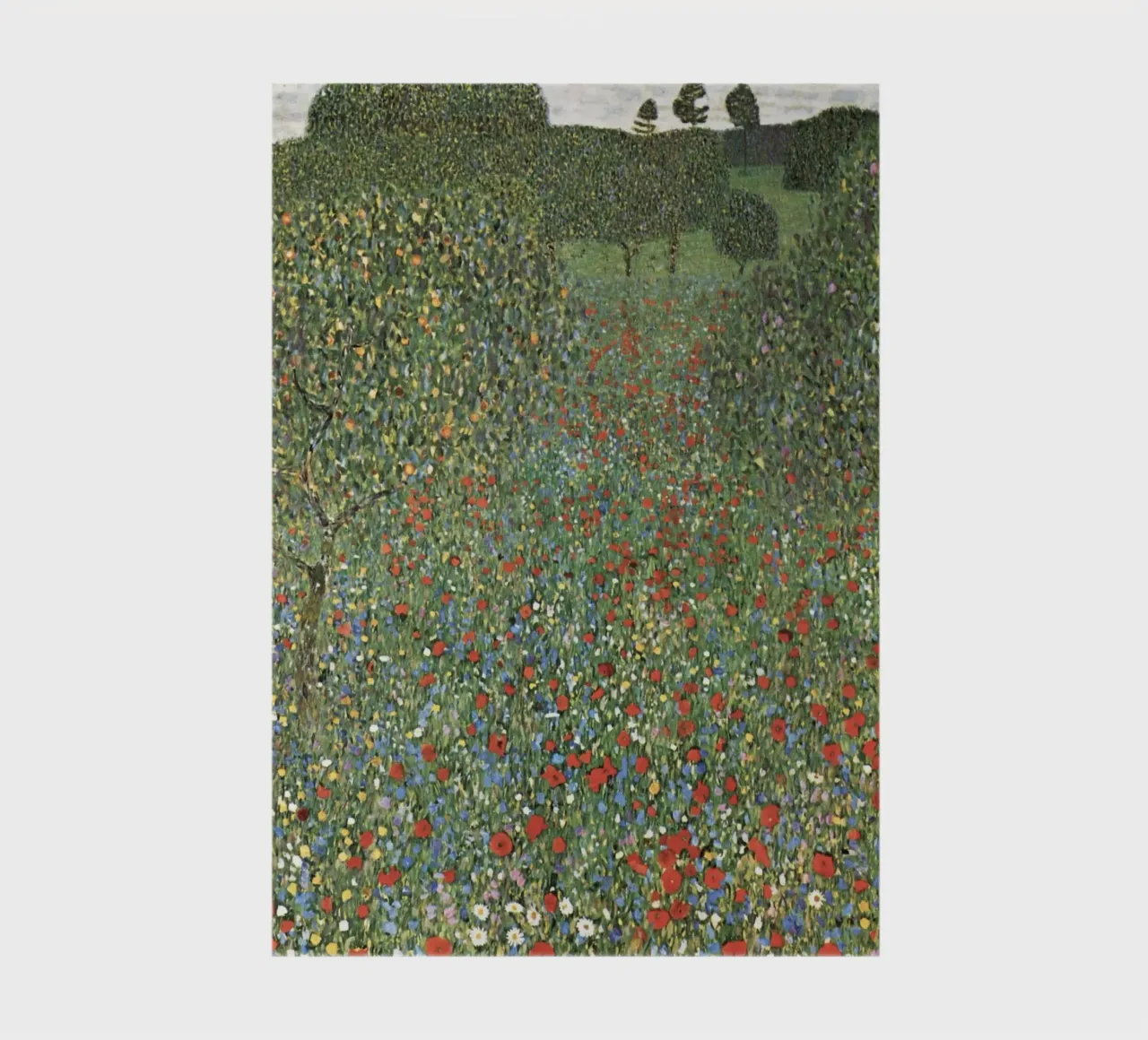 Poppy Field by Gustav Klimt (1907) notebook by Gustav Klimt ART Prints