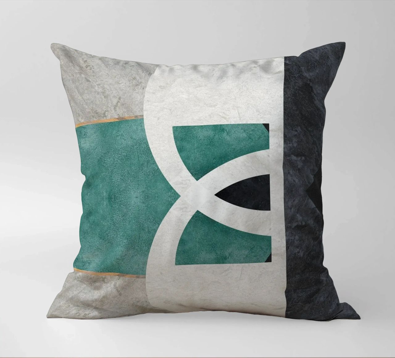 abstract art circle cuscino da vintageshop