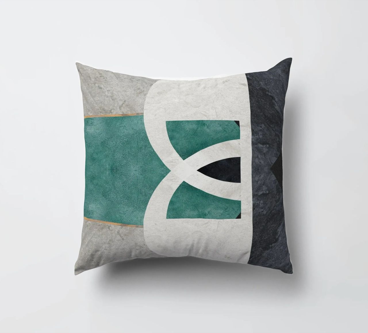 abstract art circle cuscino da vintageshop