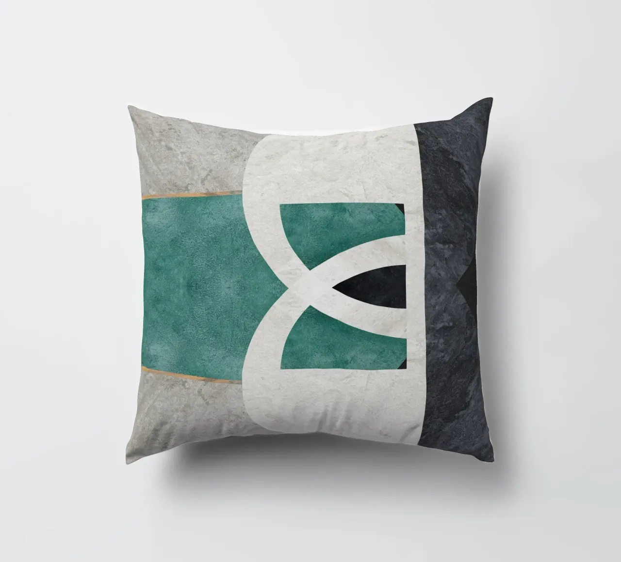 abstract art circle cuscino da vintageshop