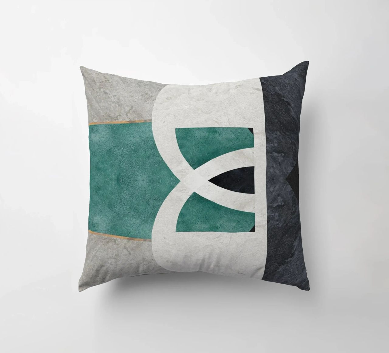 abstract art circle cuscino da vintageshop