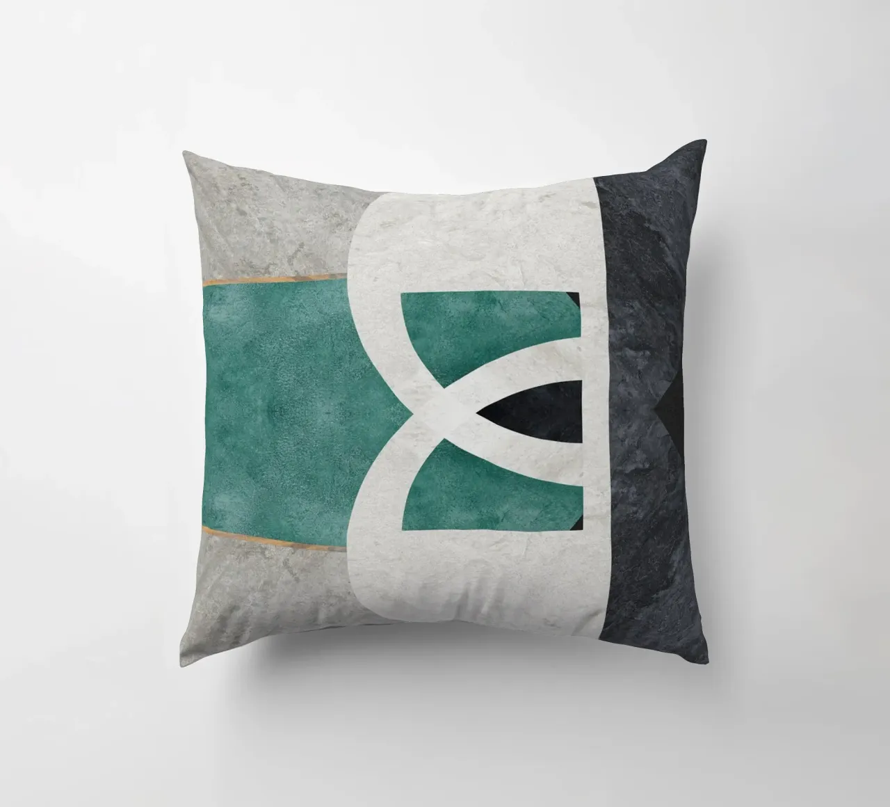 abstract art circle cuscino da vintageshop