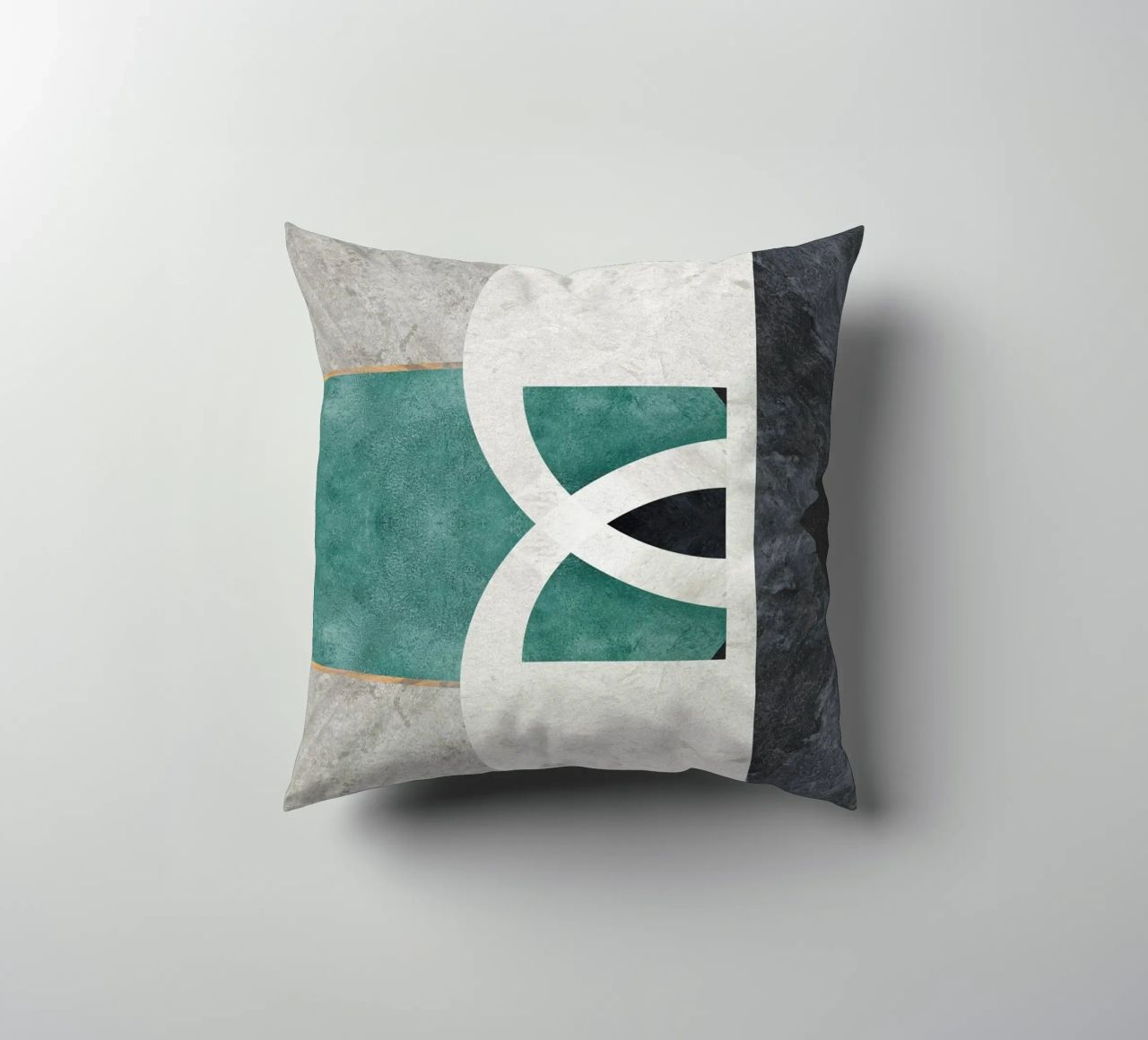abstract art circle cuscino da vintageshop