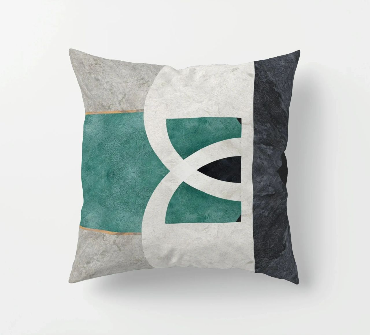 abstract art circle cuscino da vintageshop