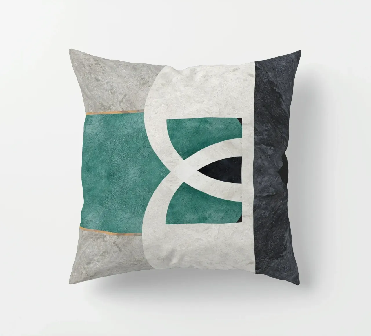 abstract art circle cuscino da vintageshop