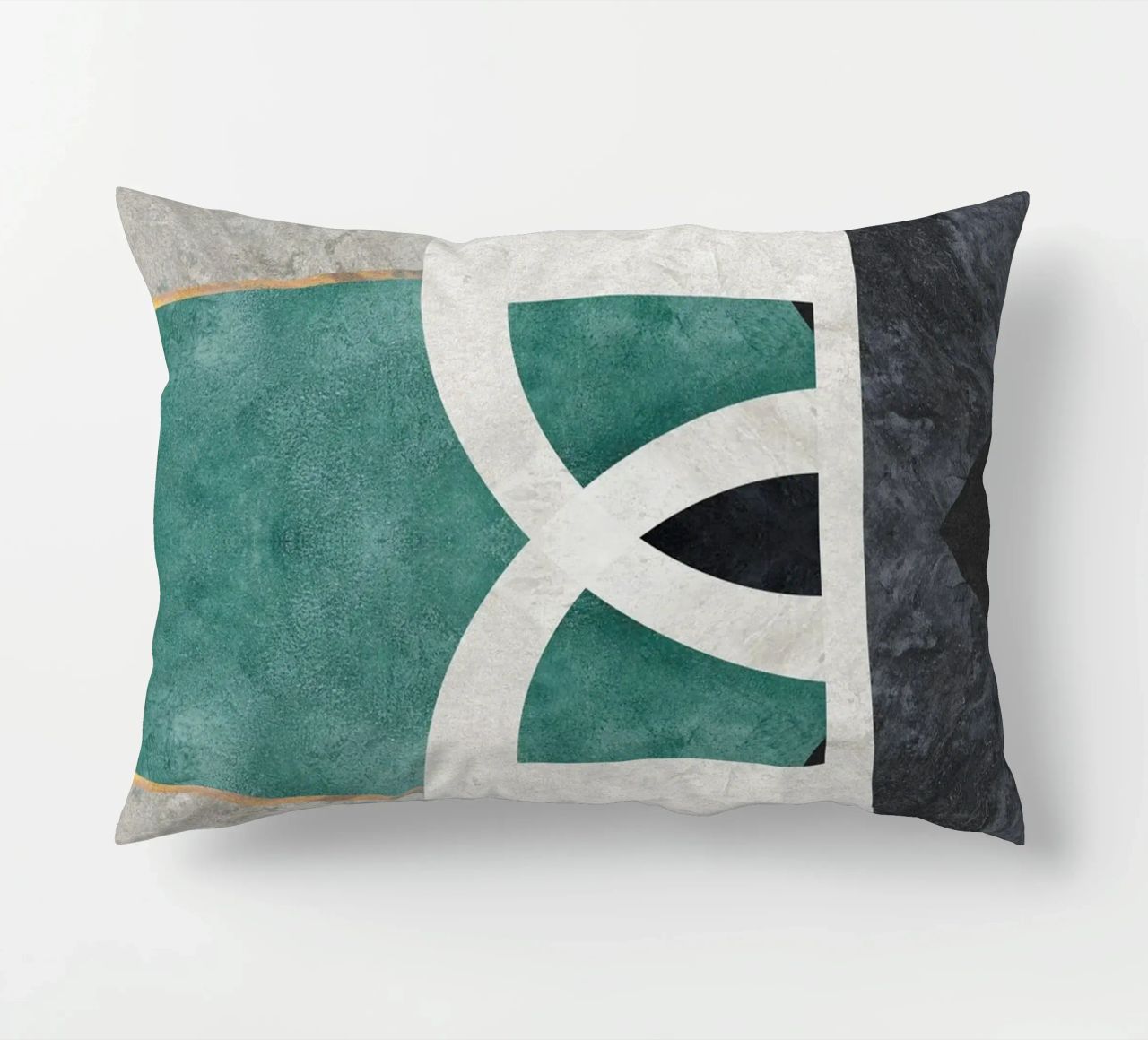 abstract art circle cuscino da vintageshop