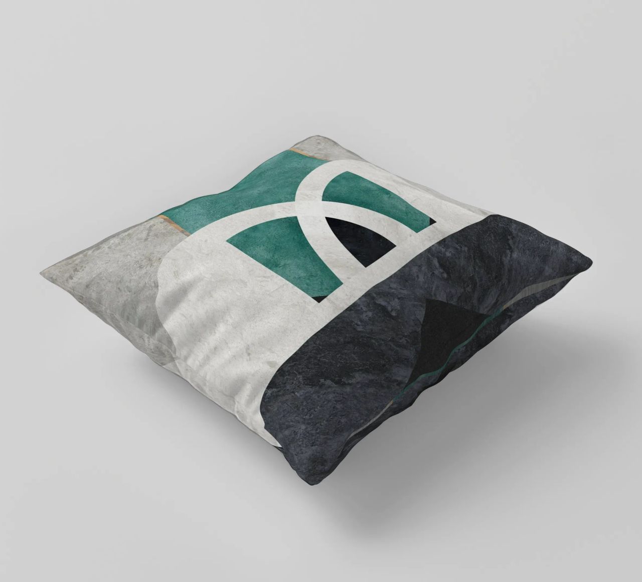 abstract art circle cuscino da vintageshop