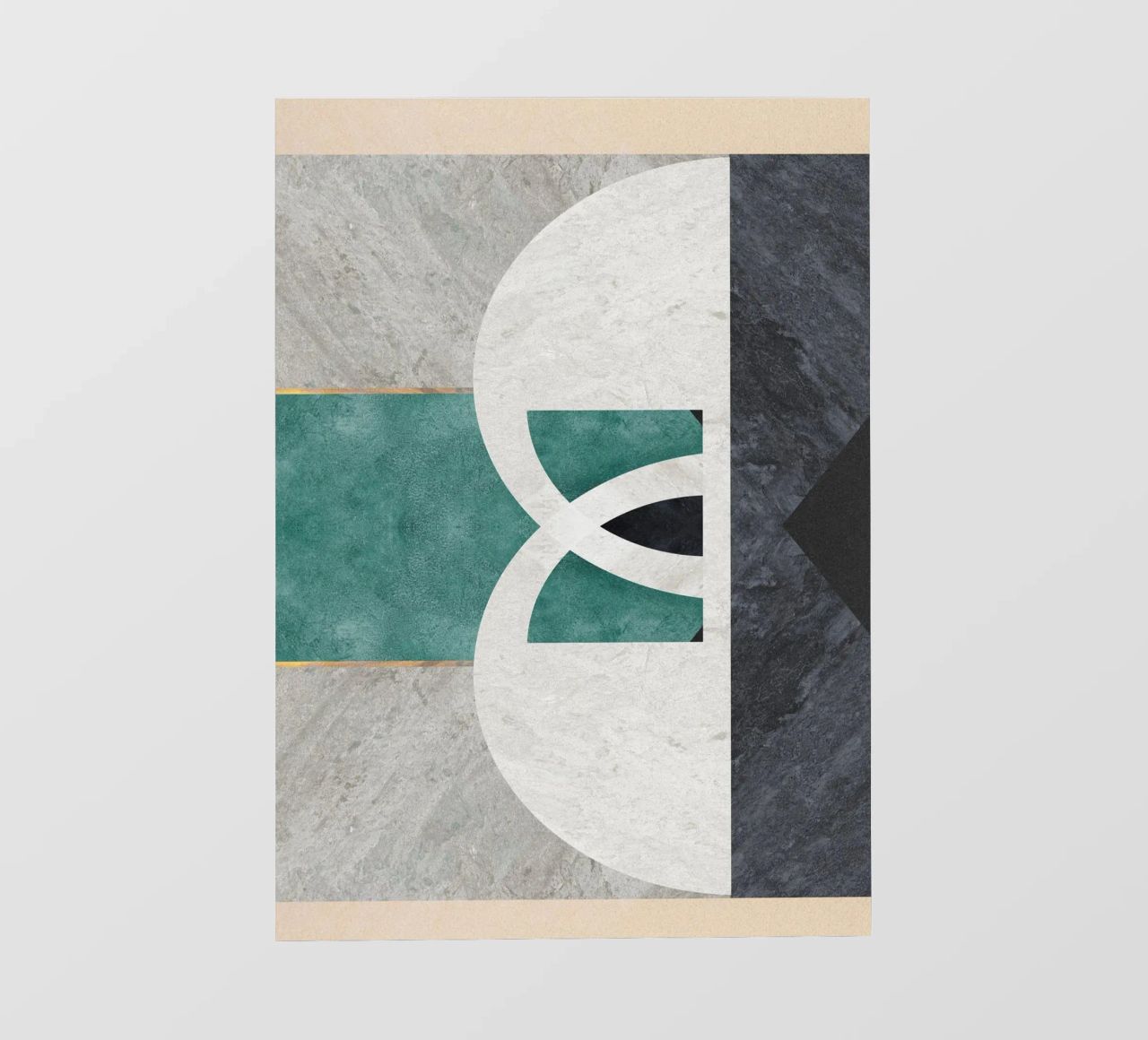 abstract art circle lámina retroiluminada de vintageshop