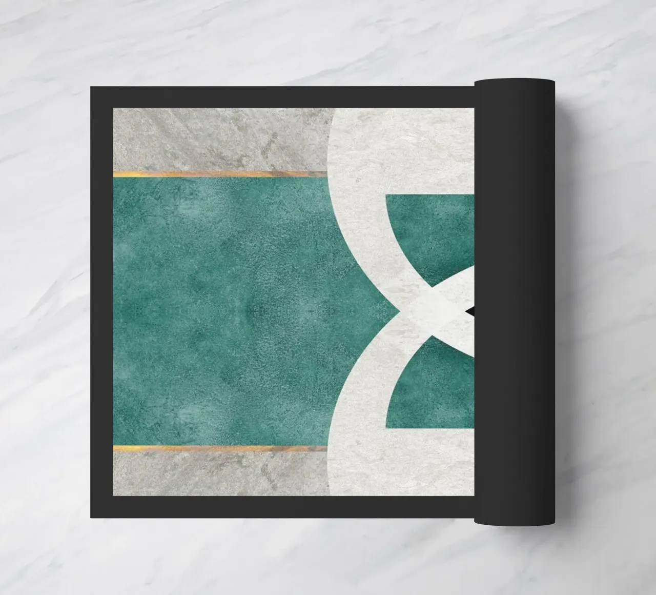 abstract art circle zerbino da vintageshop