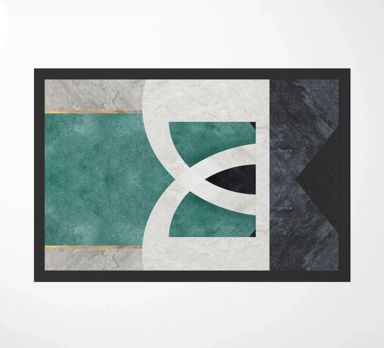 abstract art circle paillasson de vintageshop