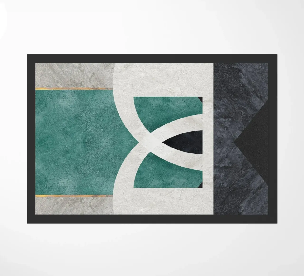 abstract art circle zerbino da vintageshop