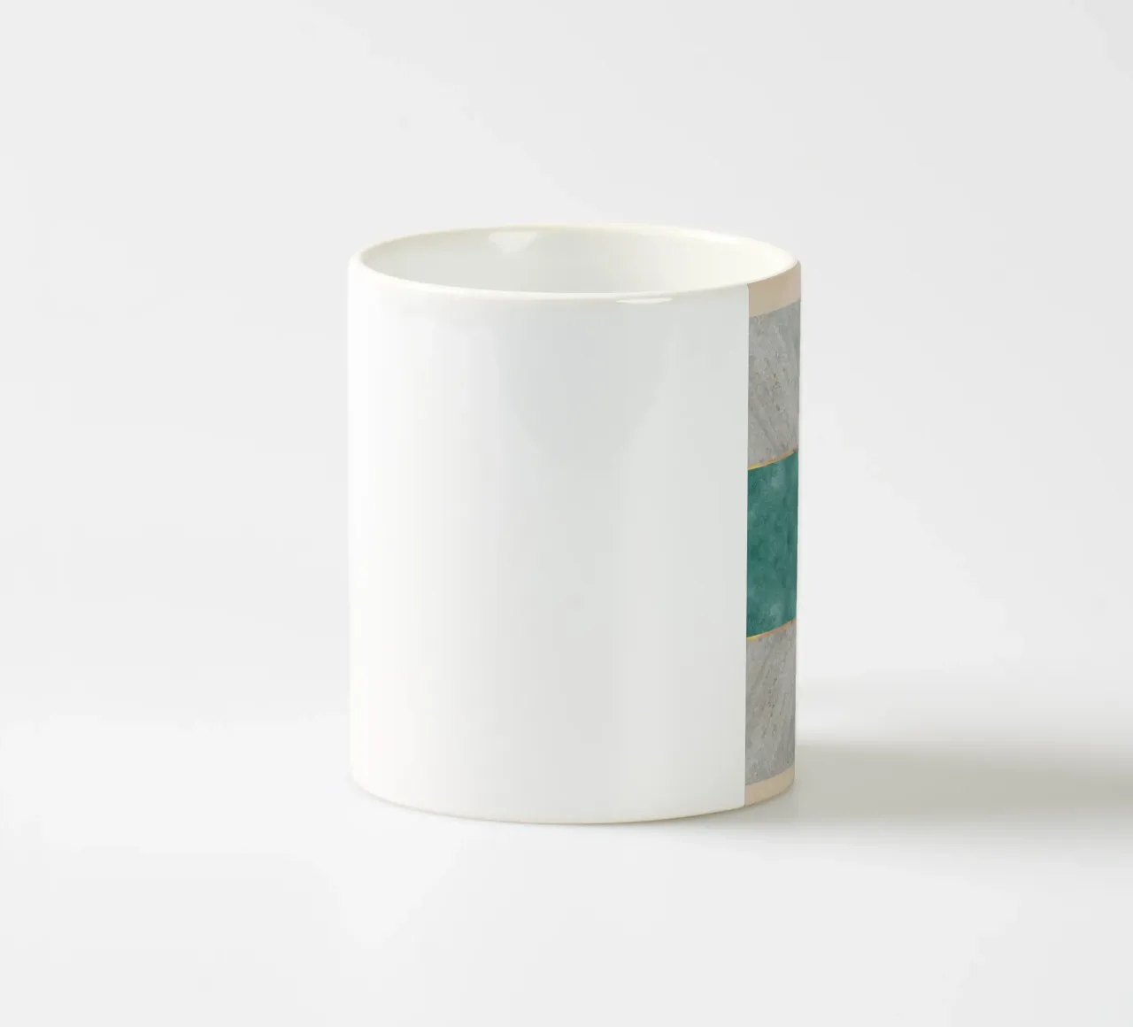 abstract art circle ceramic mug by vintageshop