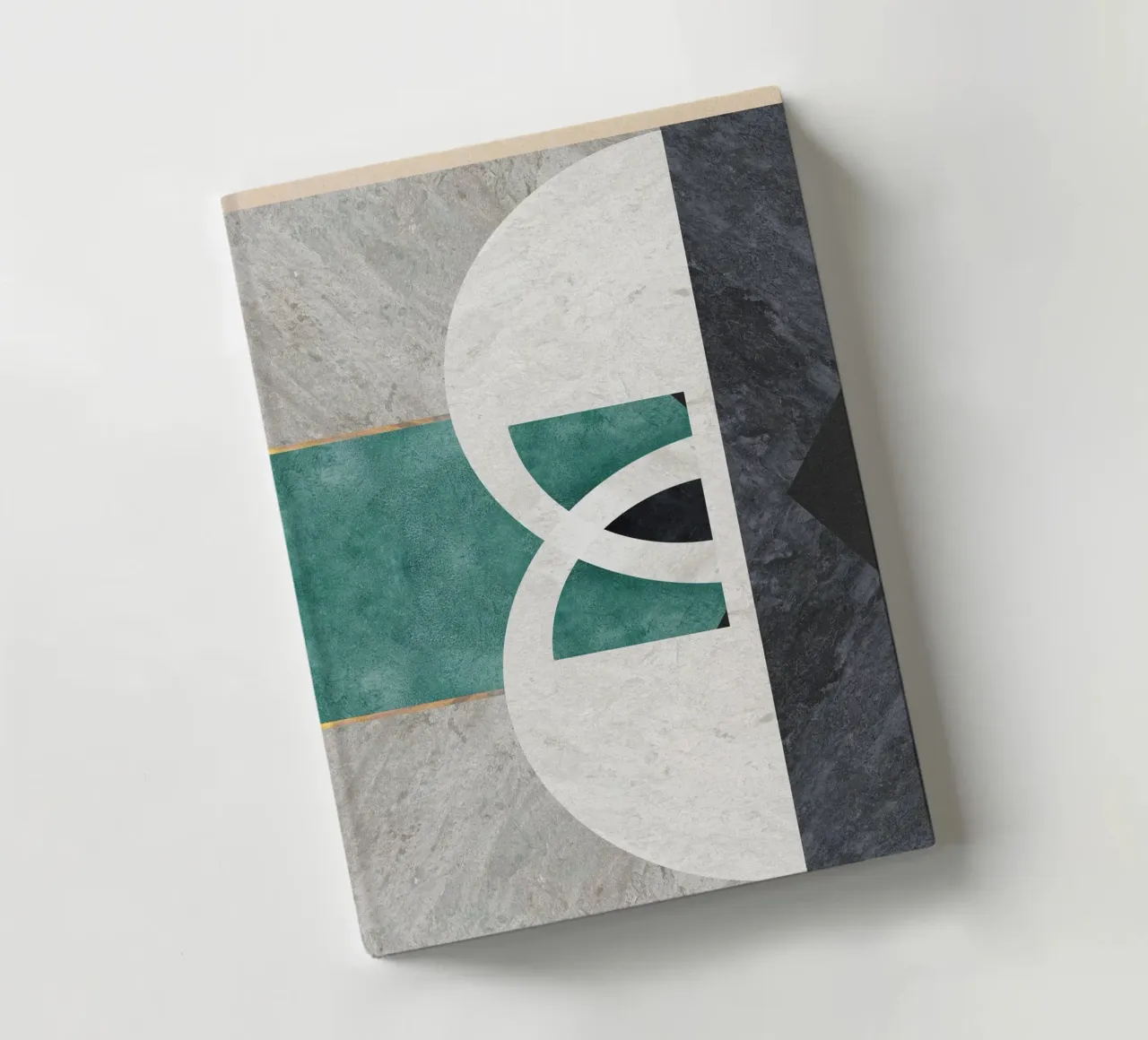 abstract art circle notebook by vintageshop