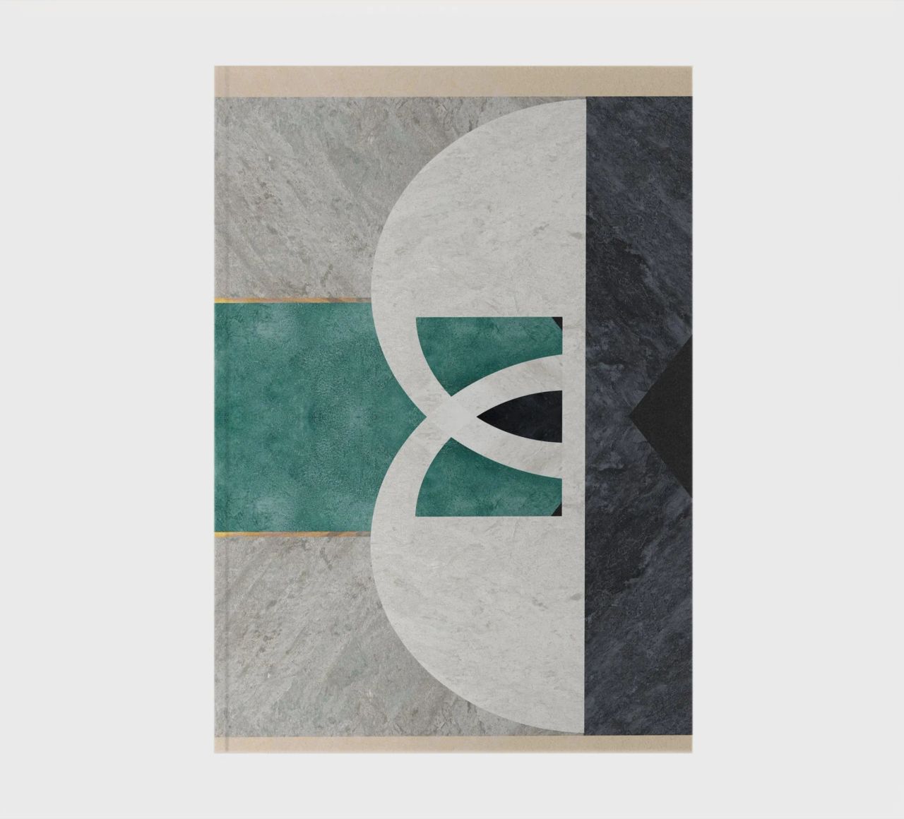 abstract art circle carnet de notes de vintageshop