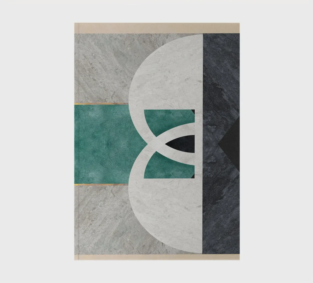abstract art circle notebook by vintageshop