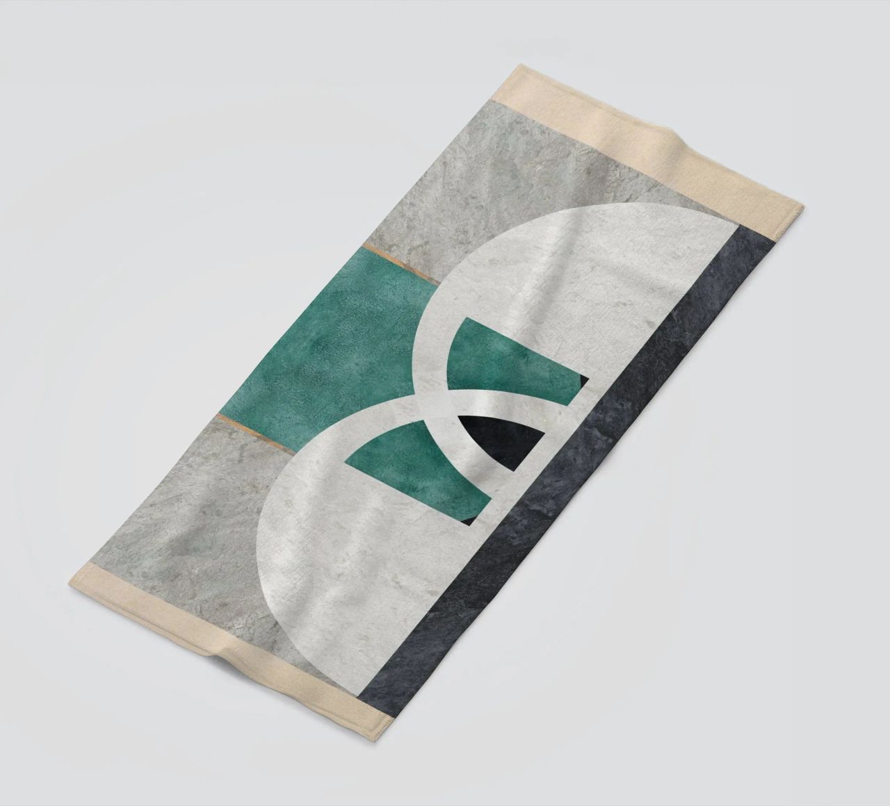 abstract art circle telo mare da vintageshop
