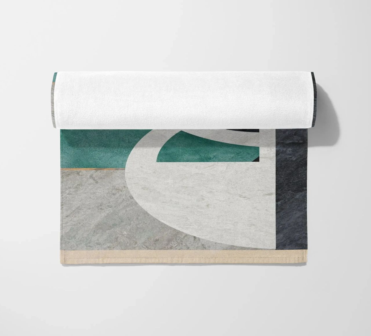 abstract art circle telo mare da vintageshop