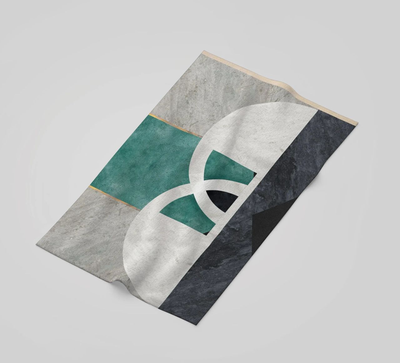 abstract art circle telo mare da vintageshop