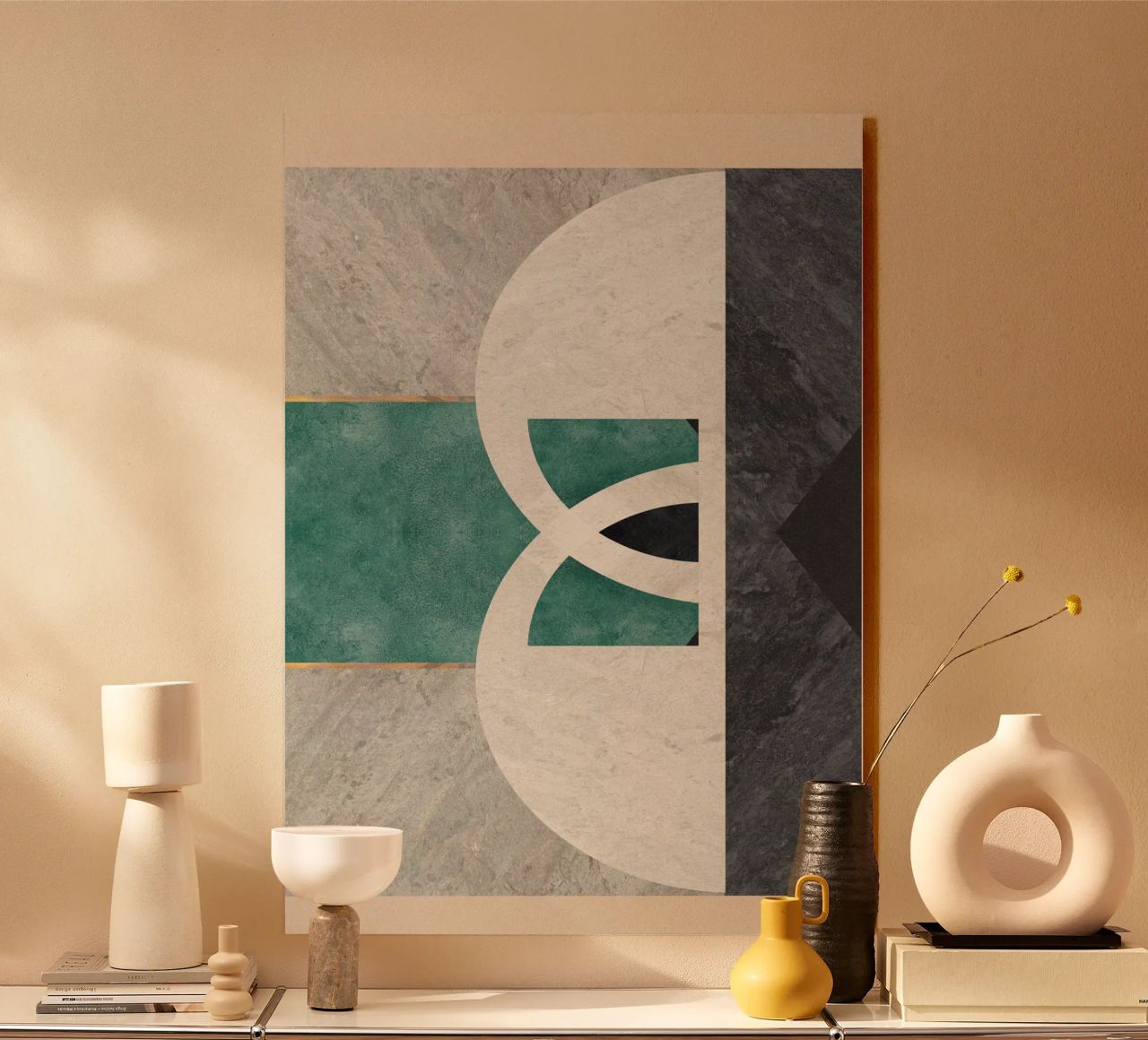 abstract art circle placa de forex de vintageshop