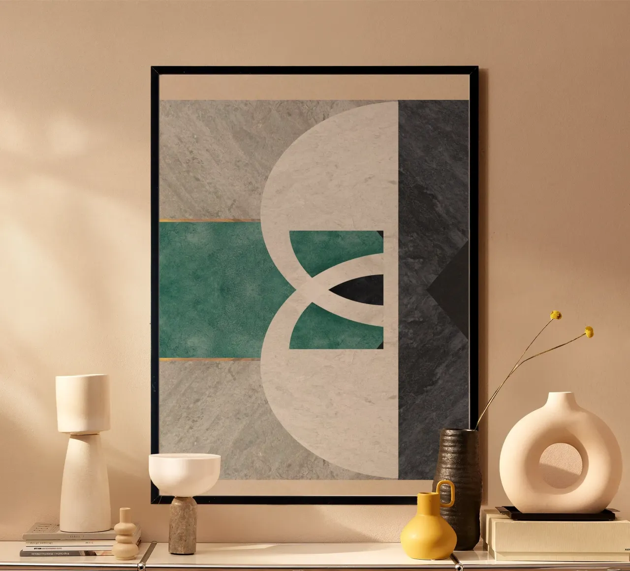abstract art circle carta hahnemühle da vintageshop