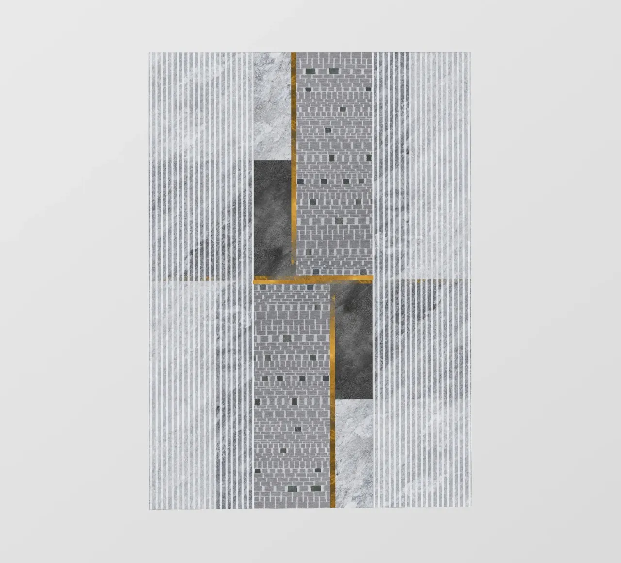 abstract art lines telo in pvc da vintageshop