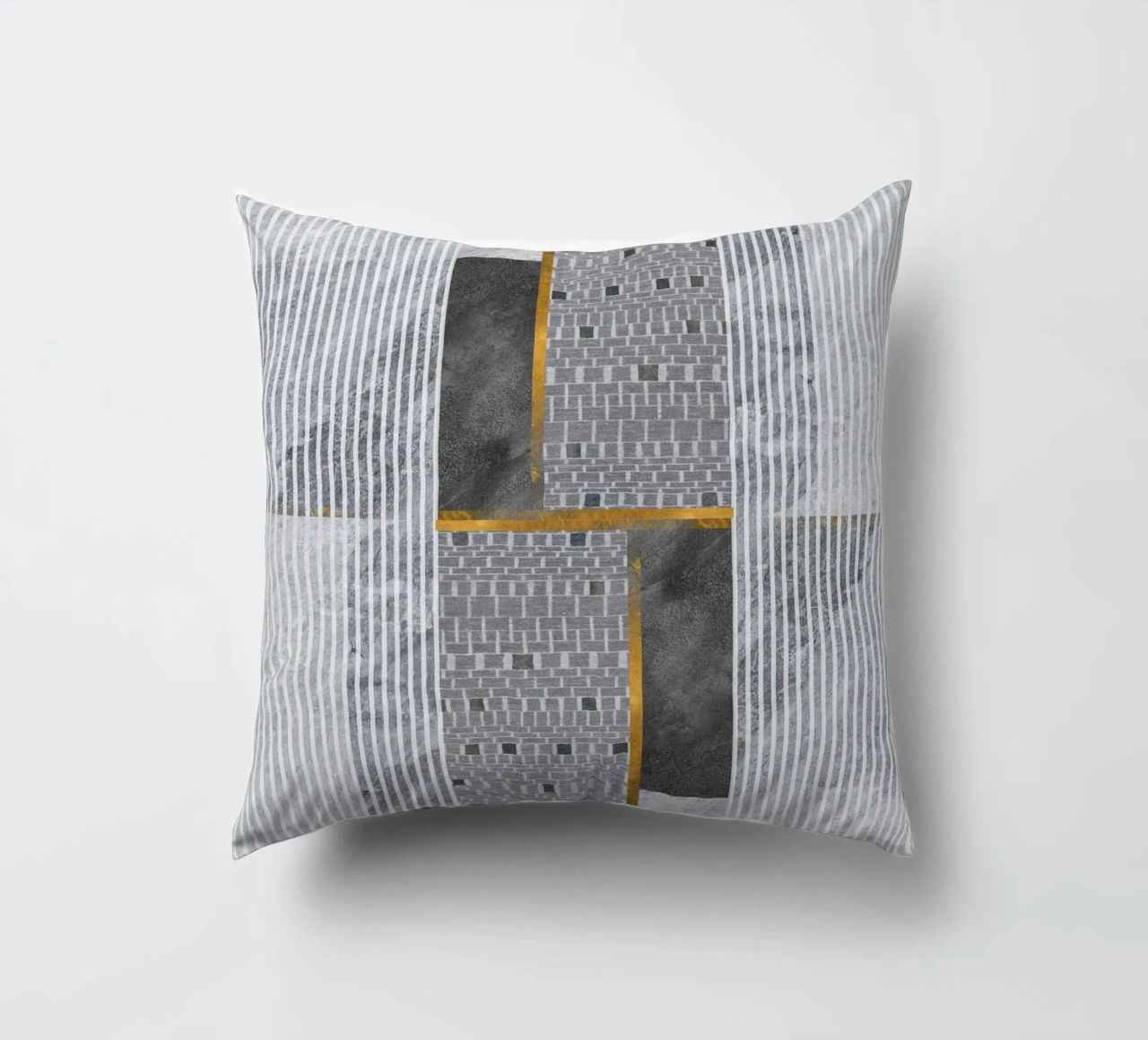 abstract art lines cuscino da vintageshop