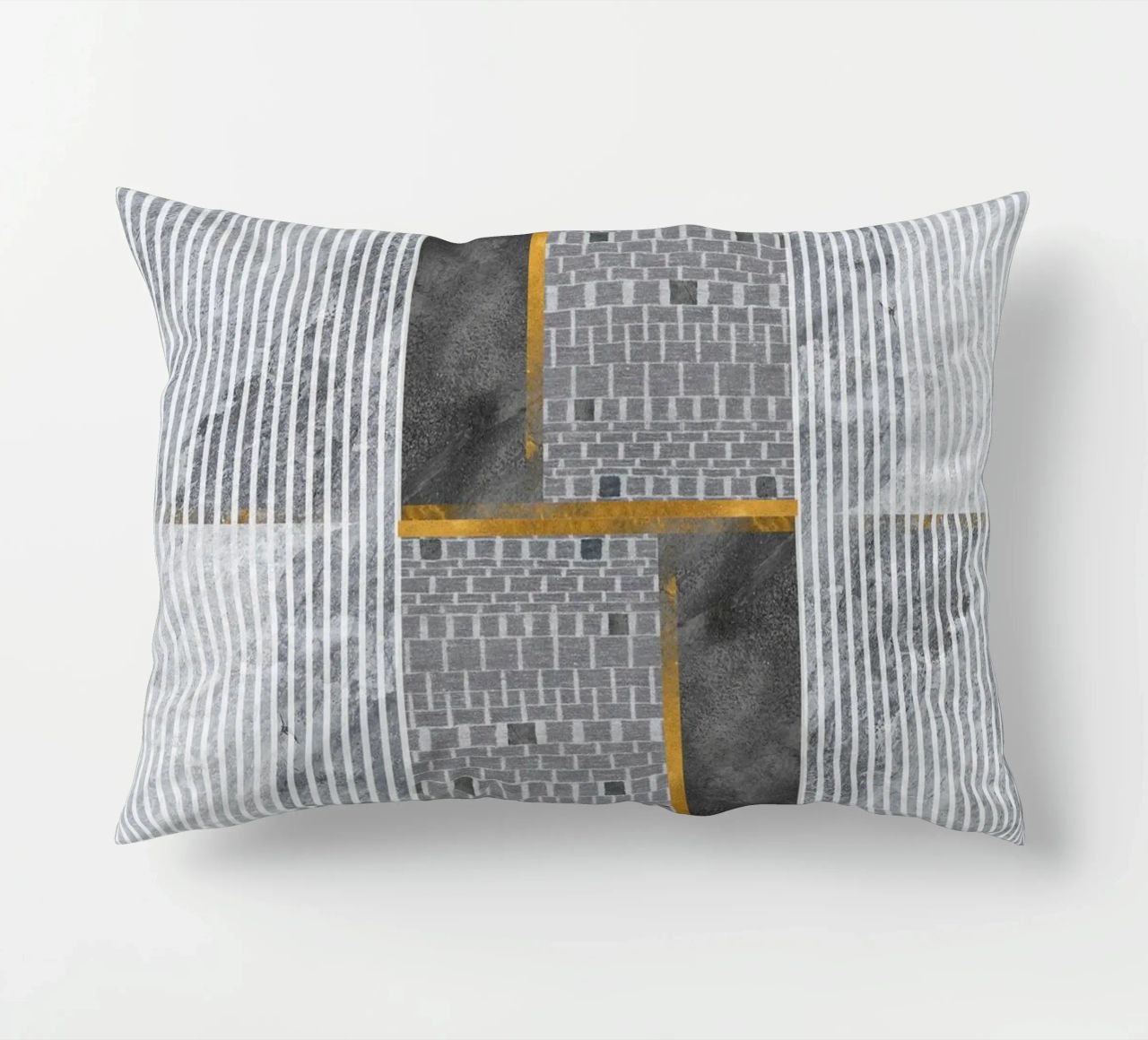 abstract art lines cuscino da vintageshop