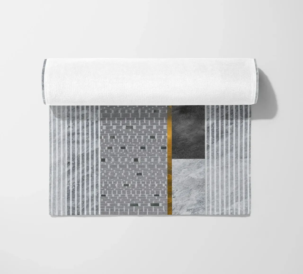 abstract art lines telo mare da vintageshop