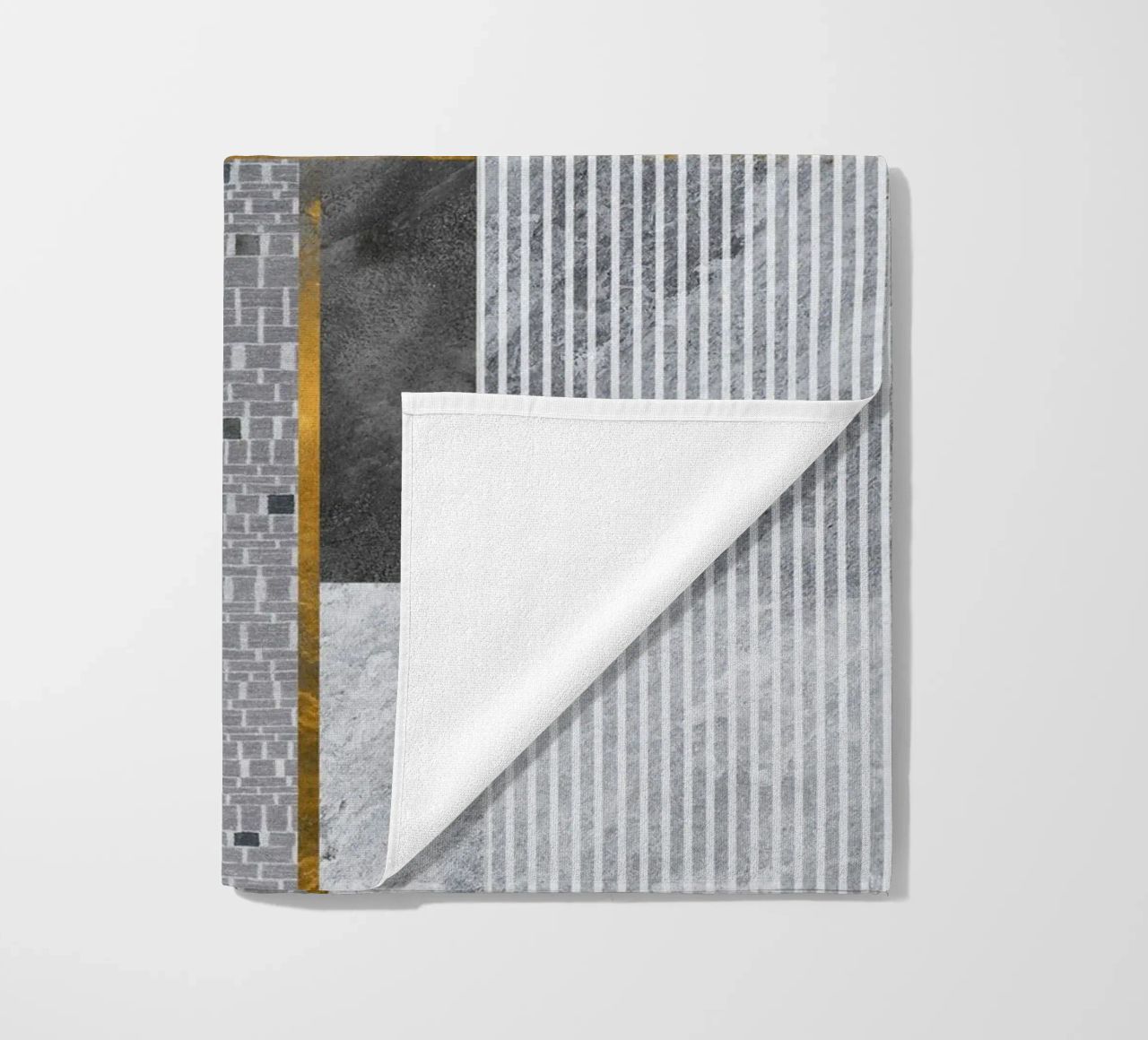 abstract art lines telo mare da vintageshop