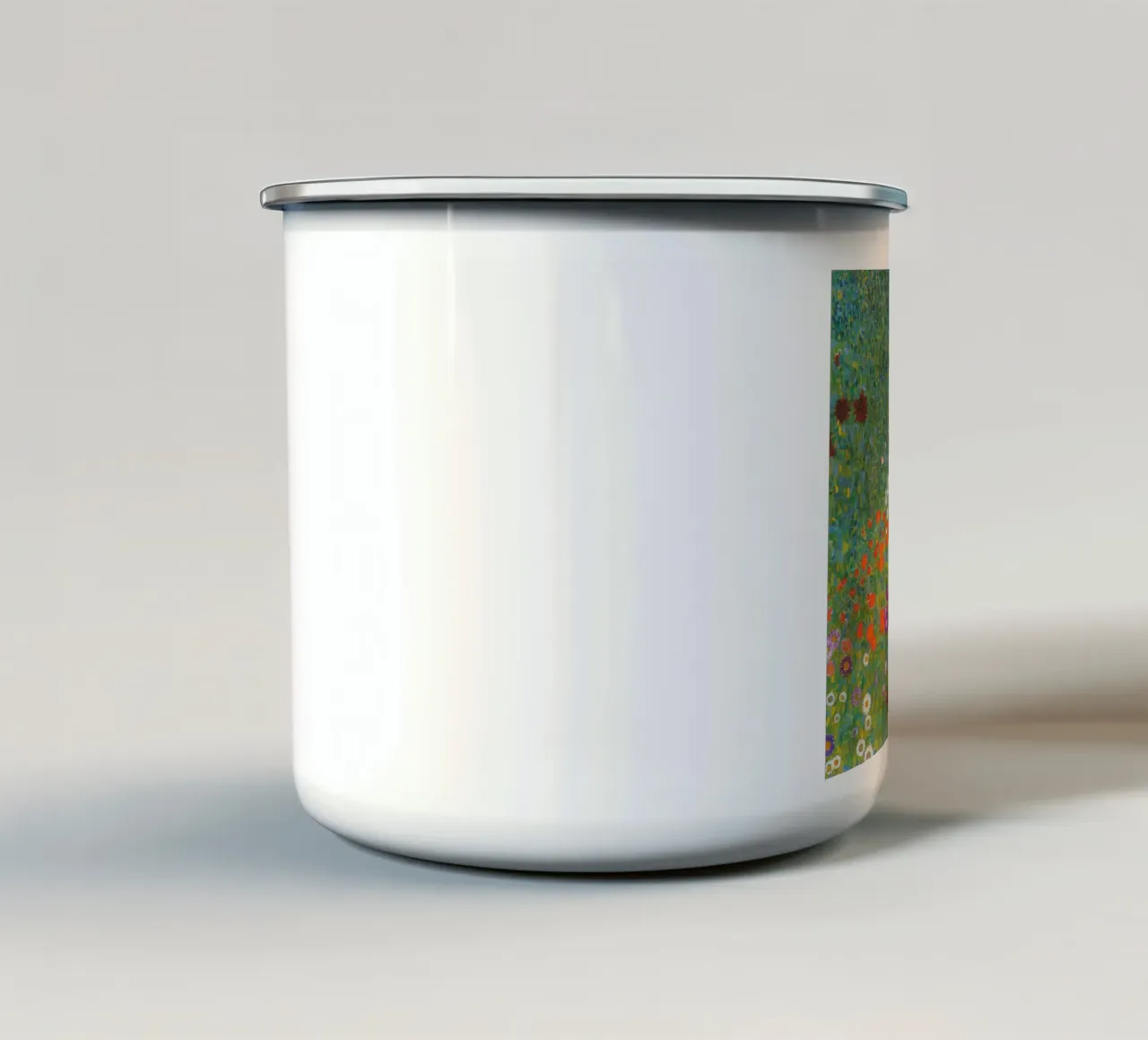 Giardino di casa di Gustav Klimt (1907) tazza in smalto da Gustav Klimt ART Prints