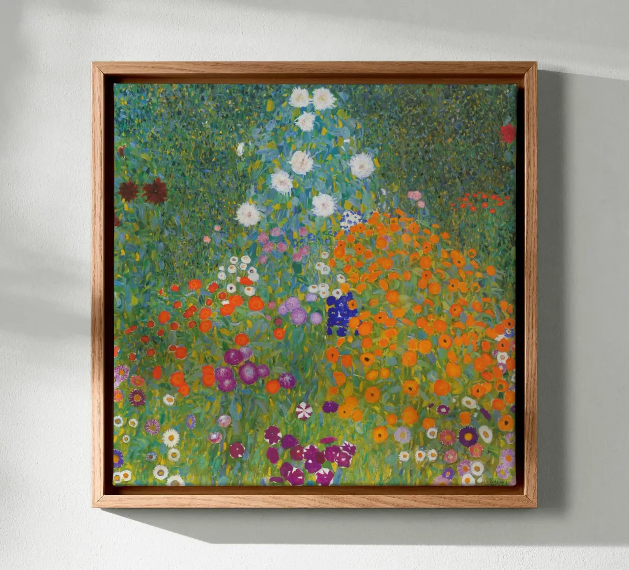 Giardino di casa di Gustav Klimt (1907) tela con Cornice a cassetta da Gustav Klimt ART Prints
