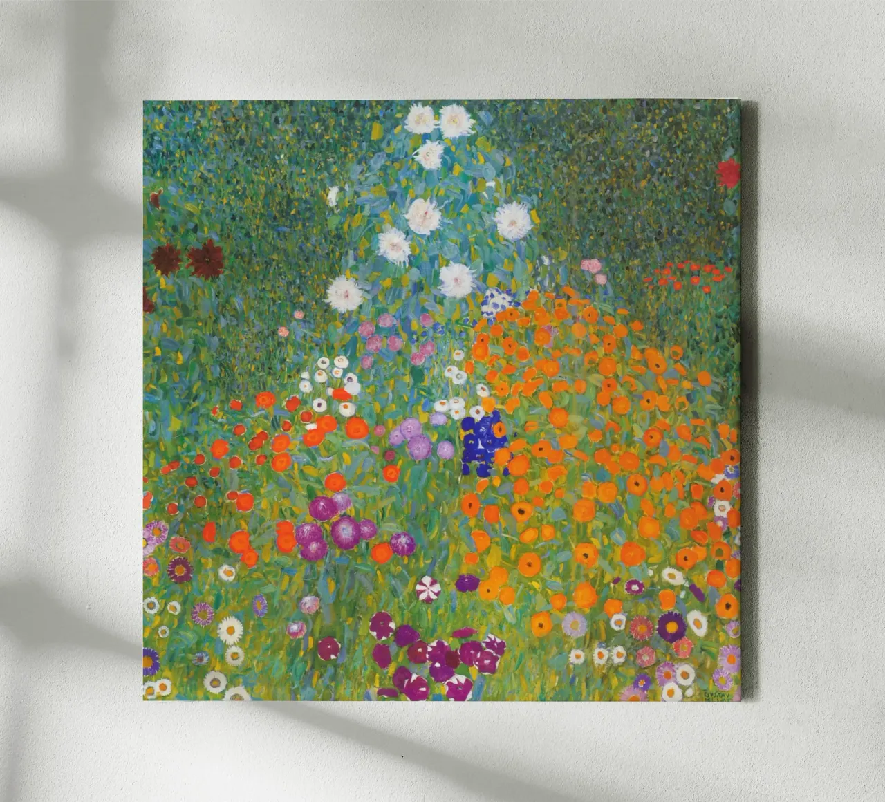 Giardino di casa di Gustav Klimt (1907) tela con Cornice a cassetta da Gustav Klimt ART Prints