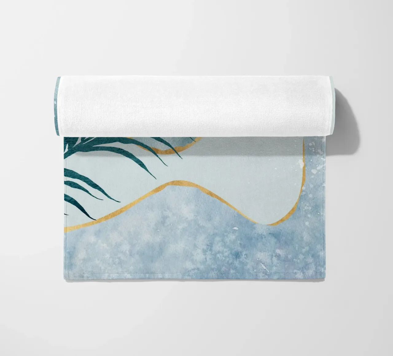 abstract watercolor art telo mare da vintageshop
