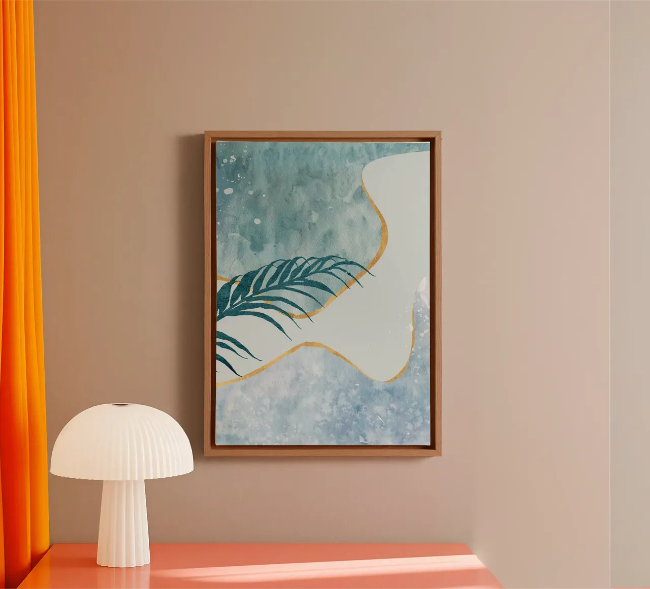 abstract watercolor art tela con Cornice a cassetta da vintageshop