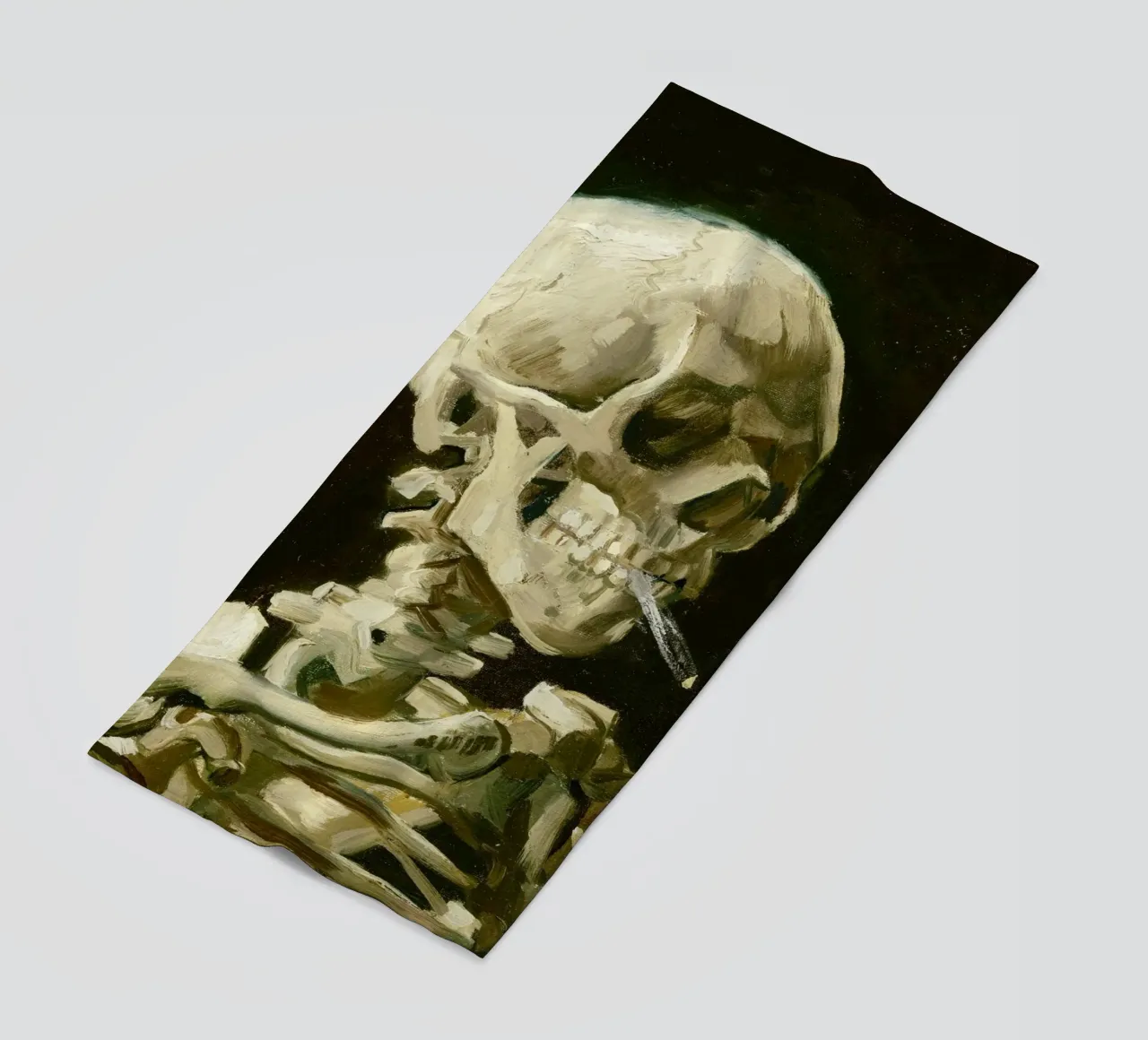 Testa di scheletro con sigaretta accesa di Vincent van G telo mare da Van Gogh Prints